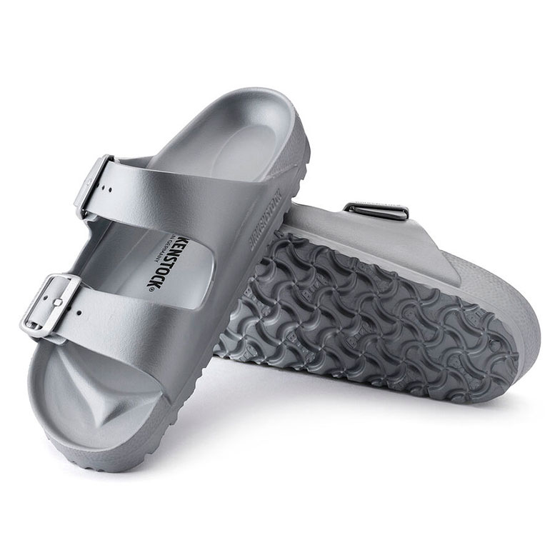 Metallic silver store arizona birkenstock